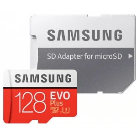 Карта памяти Samsung Evo Plus MicroSD 128GB, Class 10 UHS-I U3, (MB-MC128HA/RU)