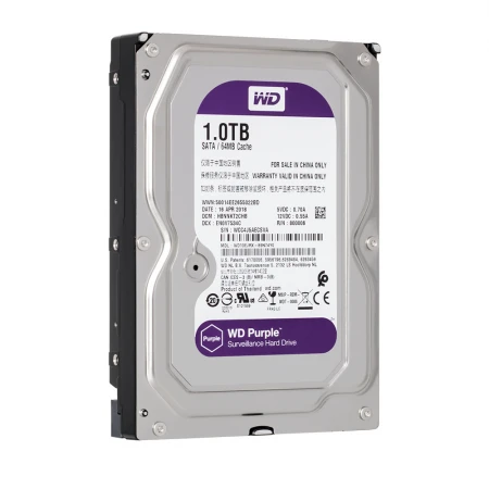 Жёсткий диск Western Digital Purple 1TB, (WD10EJRX)