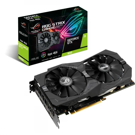 Видеокарта Asus GeForce GTX 1650 ROG Strix Advanced 4GB, (ROG-STRIX-GTX1650-A4GD6-GAMING)