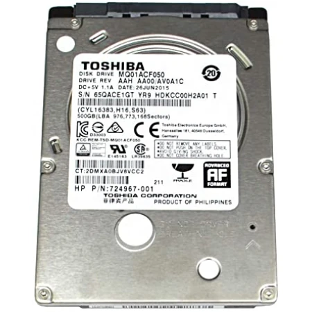 Жёсткий диск Toshiba MQ01ACF 500GB, (MQ01ACF050)