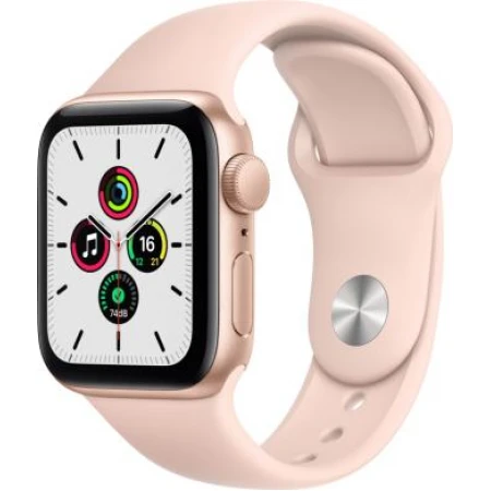 Смарт-часы Apple Watch SE, 40mm Gold Aluminium Case with Pink Sand Sport Band, (MYDN2GK/A)