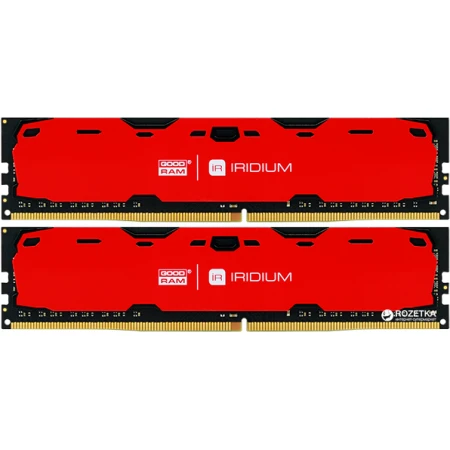 ОЗУ Goodram Iridium 16GB (2х8GB) 2400MHz DIMM DDR4, (IR-R2400D464L15S/16GDC)
