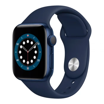 Смарт-часы Apple Watch Series 6, 40mm Blue Aluminium Case with Blue Sport Band, (MG143GK/A)