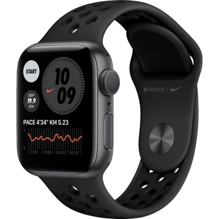 Смарт-часы Apple Watch Nike Series 6, 40mm Space Gray Aluminium Case with Anthracite/Black Nike Sport Band, (M00X3GK/A) Смарт-часы Apple Watch Nike Series 6, 40mm Space Gray Aluminium Case with Anthracite/Black Nike Sport Band, (M00X3GK/A)