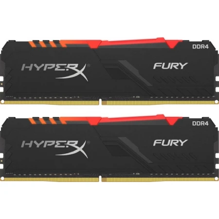 ОЗУ Kingston HyperX Fury RGB 32GB (2х16GB) 3200MHz DIMM DDR4, (HX432C16FB4AK2/32)
