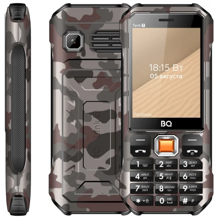 Мобильный телефон BQ 2824 Tank T, Camouflage Grey