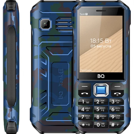Мобильный телефон BQ 2824 Tank T, Camouflage Blue