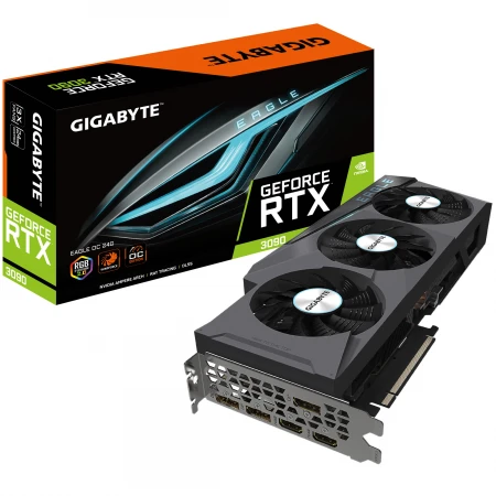 Видеокарта Gigabyte GeForce RTX 3090 Eagle OC 24GB, (GV-N3090EAGLE OC-24GD) Видеокарта Gigabyte GeForce RTX 3090 Eagle OC 24GB, (GV-N3090EAGLE OC-24GD)