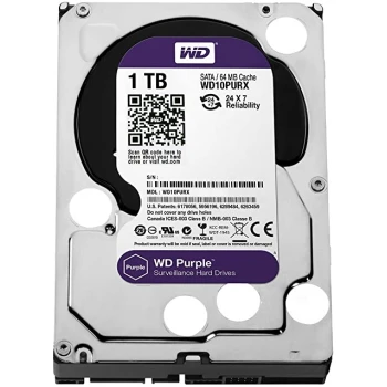 Жёсткий диск Western Digital Purple 1TB, (WD10PURX)
