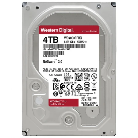 Жёсткий диск Western Digital Red Pro 4TB, (WD4003FFBX)