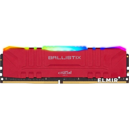 ОЗУ Crucial Ballistix RGB Red 16GB 3000MHz DIMM DDR4, (BL16G30C15U4RL)