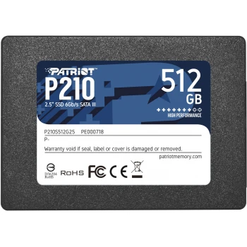 SSD диск Patriot P210 512GB, (P210S512G25)