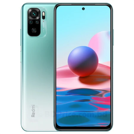 Смартфон Xiaomi Redmi Note 10 4/64GB, Lake Green Смартфон Xiaomi Redmi Note 10 4/64GB, Lake Green
