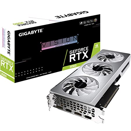 Видеокарта Gigabyte GeForce RTX 3060 Vision OC 12GB, (GV-N3060VISION OC-12GD)