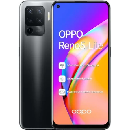Смартфон Oppo Reno5 Lite 128GB, Fluid Black Смартфон Oppo Reno5 Lite 128GB, Fluid Black