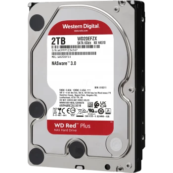 Жёсткий диск Western Digital Red Plus 2TB, (WD20EFZX)
