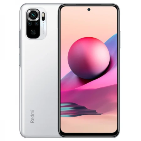 Смартфон Xiaomi Redmi Note 10S 6/64GB, Pebble White Смартфон Xiaomi Redmi Note 10S 6/64GB, Pebble White