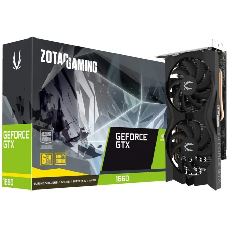 Видеокарта Zotac GeForce GTX 1660 Twin Fan 6GB. (ZT-T16600K-10M)