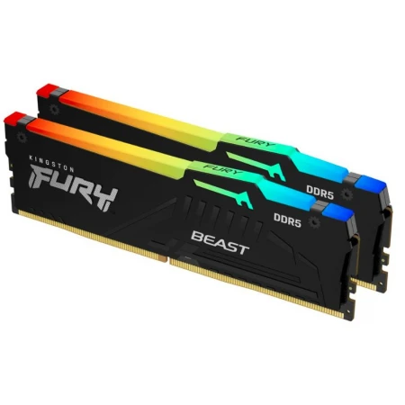 ОЗУ Kingston Fury Beast RGB 16GB (2х8GB) 6000MHz DIMM DDR5, (KF560C40BBAK2-16)