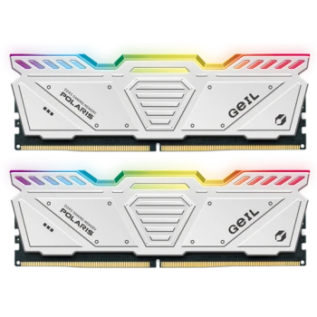 ОЗУ GeiL Polaris White RGB 32GB (2х16GB) 8000MHz DIMM DDR5, (GOSW532GB8000C38ADC)