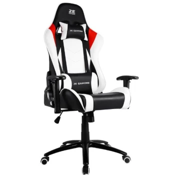Игровое кресло 2E Gaming Chair Bushido White-Black, (2E-GC-BUS-WT)