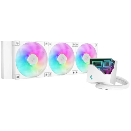 Водяное охлаждение DeepCool LT360 ARGB White, (R-LT360-WHAMNC-G-1)