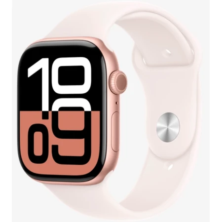 Смарт-часы Apple Watch Series 10 GPS 42mm Rose Gold Aluminium Case with Light Blush Sport Band - M/L (MWWJ3QI/A)