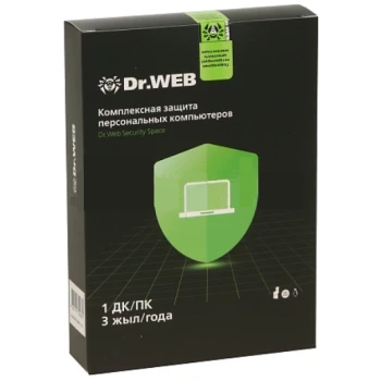 Антивирус Dr. Web Security Space 3 года 1ПК BOX (BHW-BK-36M-1-A3)