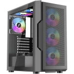 Корпус 1stPlayer Trilobite T7-P Black, (T7-P-BK-4F1)
