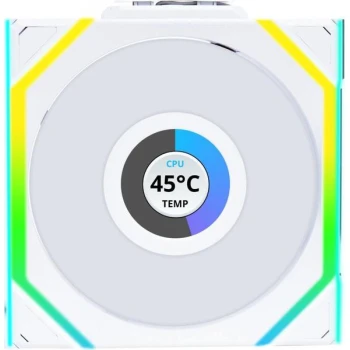 Кулер Lian Li UNI FAN SL WIRELESS LCD 120 White (G99.12SLLCD1W1W.00)