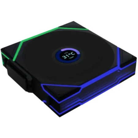 Вентилятор для корпуса Lian Li Uni Fan TL120 LCD Wireles Reverse Black, (G99.12RTLLCD1W1B.00)