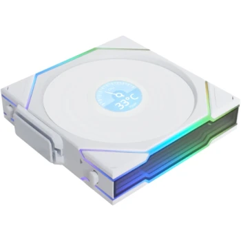 Кулер Lian Li UNI FAN TL140 LCD Wireless 140mm RGB White (G99.14TLLCD1W1W.00)