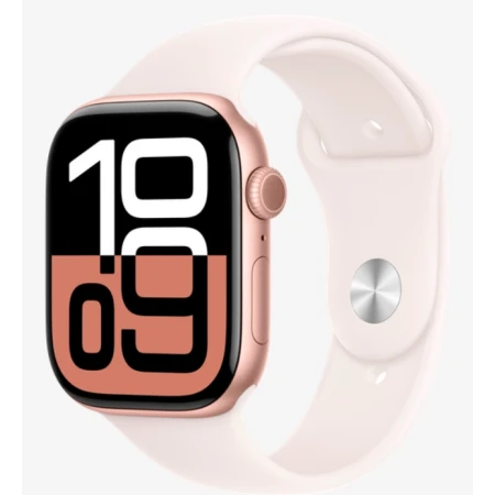 Смарт-часы Apple Watch Series 10, 46mm Rose Gold Aluminium Case with Light Blush Sport Band - M/L, (MWWU3QI/A) Смарт-часы Apple Watch Series 10, 46mm Rose Gold Aluminium Case with Light Blush Sport Band - M/L, (MWWU3QI/A)