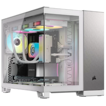 Корпус Corsair 2500X White - Satin Gray Aluminum, (CC-9011289-WW)