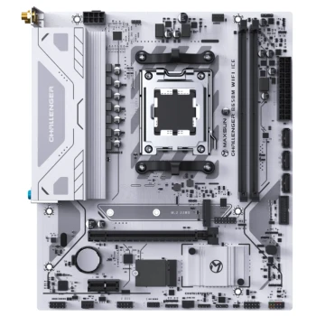 Материнская плата MaxSun Challenger B650M WIFI ICE DDR5 Материнская плата MaxSun Challenger B650M WIFI ICE DDR5