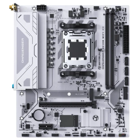 Материнская плата MaxSun Challenger B650M WIFI ICE DDR5 Материнская плата MaxSun Challenger B650M WIFI ICE DDR5