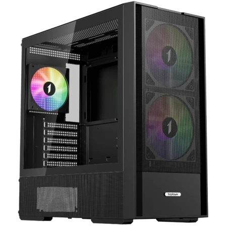 Корпус 1stPlayer AU7 Black, (AU7-BK-2FA7-14-2FA7R-1FA7)