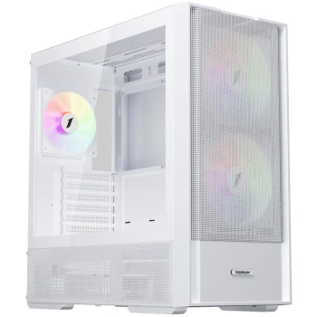 Корпус 1stPlayer AU7 White, (AU7-WH-2FA7-14-W-2FA7R-W-1FA7-W)