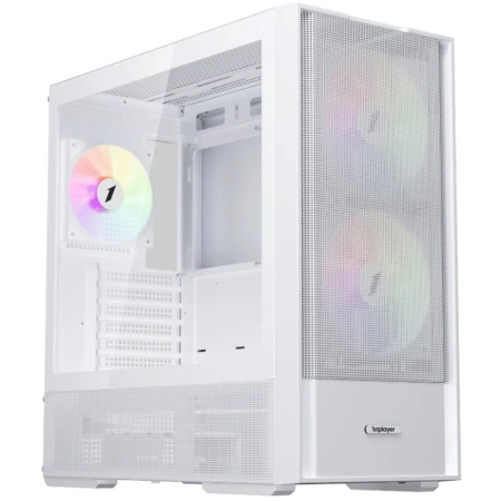 Корпус 1stPlayer AU7 White, (AU7-WH-2FA7-14-W-2FA7R-W-1FA7-W)