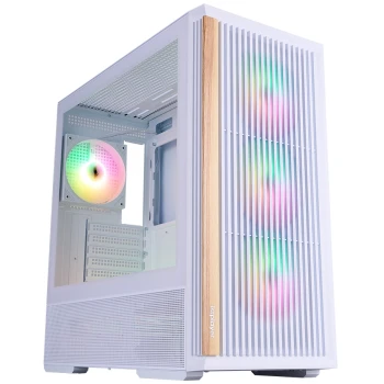 Корпус 1stPlayer WD7 White, (WD7-WH-4FA7-W-2FA7R-W)