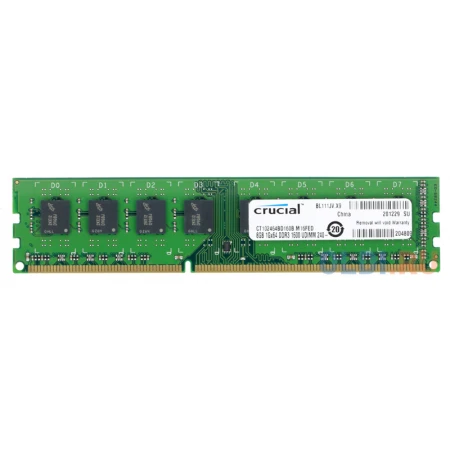 ОЗУ Crucial 8GB 1600MHz DIMM DDR3, (CT102464BD160B)