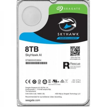 Жёсткий диск Seagate SkyHawk AI Survelilance 8TB, (ST8000VE0004)