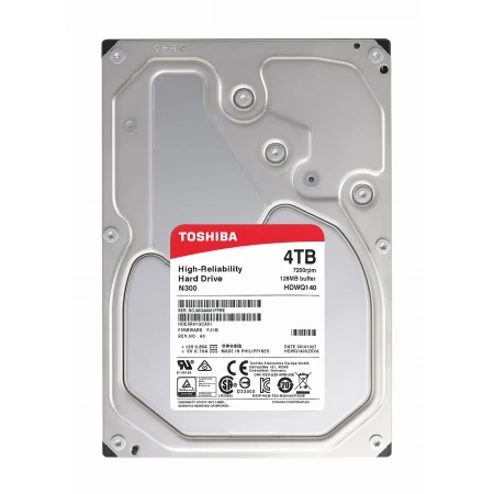 Жёсткий диск Toshiba N300 4TB, (HDWQ140UZSVA)