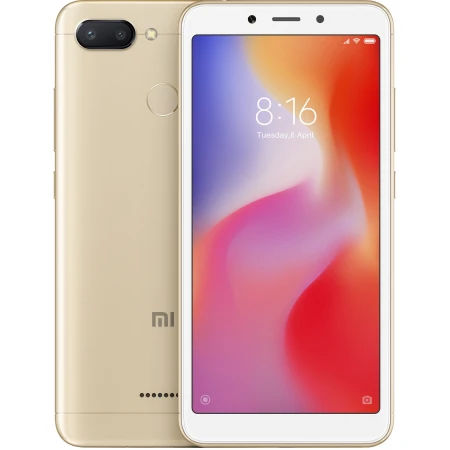 Смартфон Xiaomi Redmi 6 3/64GB, Gold