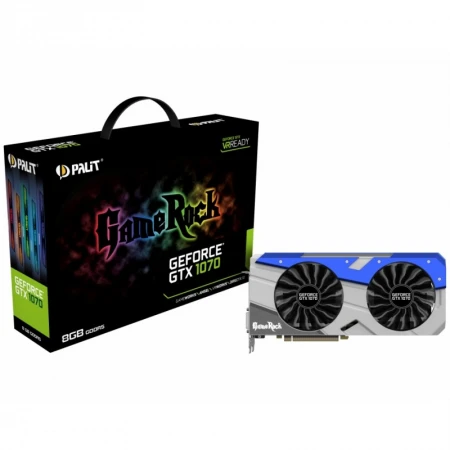 Видеокарта Palit GeForce GTX 1070 GameRock 8GB, (NE51070T15P2-1041G) Видеокарта Palit GeForce GTX 1070 GameRock 8GB, (NE51070T15P2-1041G)