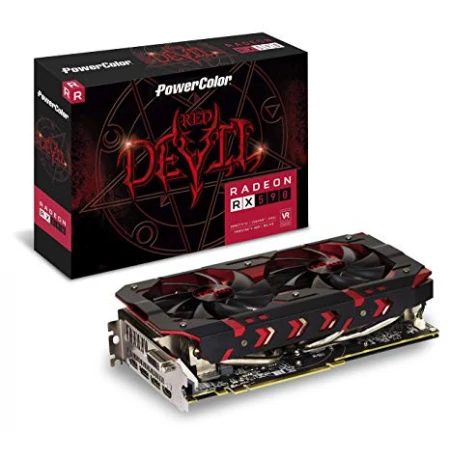 Видеокарта PowerColor Radeon RX 590 Red Devil OC V2 8GB, (AXRX 590 8GBD5-3DHV2/OC)