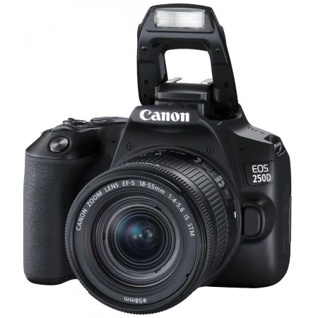 Зеркальді фотоаппарат Canon EOS 250D, қара