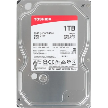 Жёсткий диск Toshiba P300 1TB, (HDWD110UZSVA)
