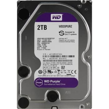 Жёсткий диск Western Digital Purple 2TB, (WD20PURZ)