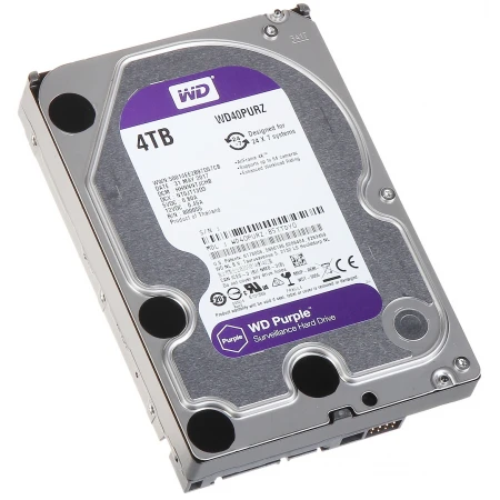 Жёсткий диск Western Digital Purple 4TB, (WD40PURZ)